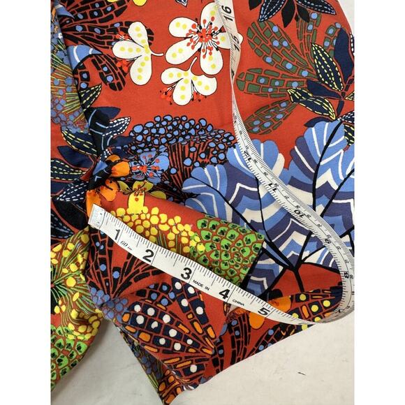 LOFT Women's Shorts Size 2 Floral Hummingbird Print Tahitian Vacation Pockets - Picture 3 of 7